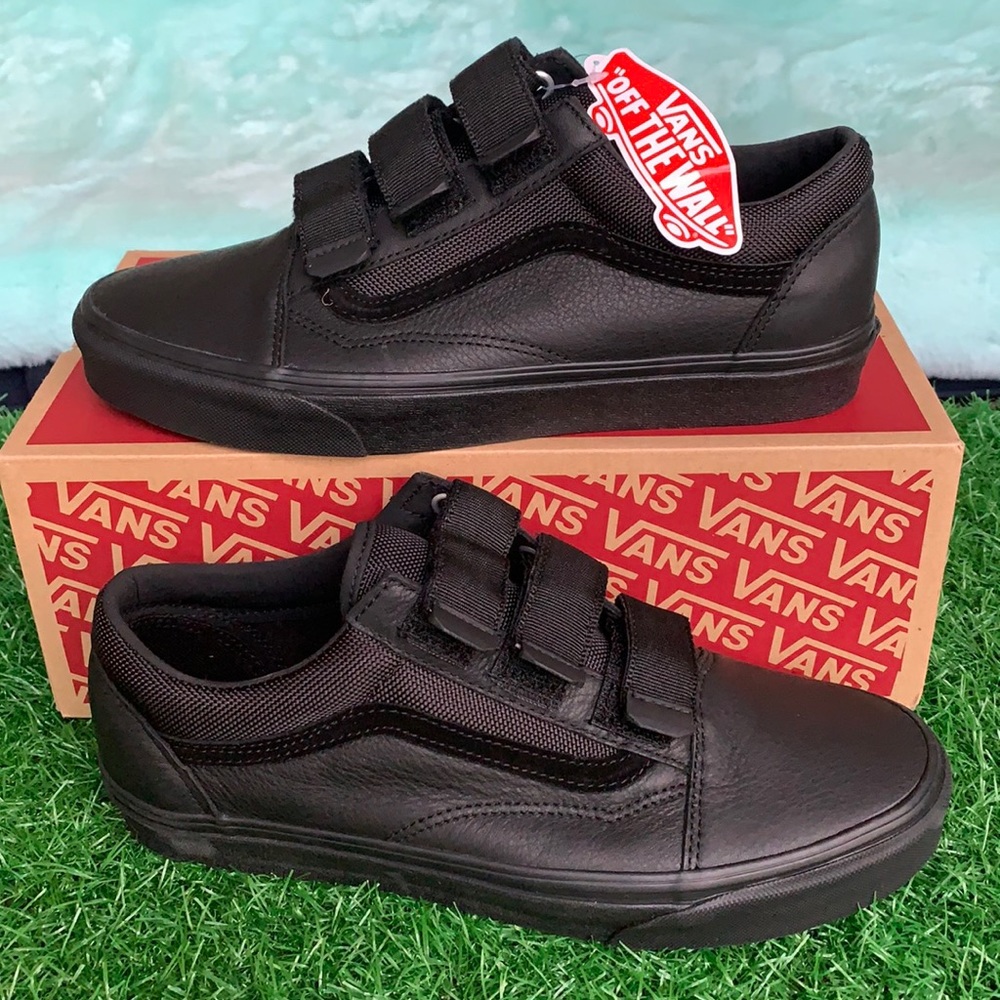 VANS OLD SKOOL V LEATHER Ballistic/Black WMNS - Picture 5 of 17